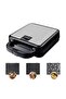 3 in 1 Sandwich Maker – Interchangeable Plates for Samosa, Waffle & Grill | Non-Stick, Easy Clean - 2