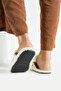 White Ivory Stitched Washable Winter Women's Slippers (Narrow Fit) - 4