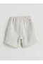 Striped Boy's Shorts with Elastic Waist and Pockets - 3
