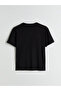 Crew Neck Printed Oversize Women's T-Shirt - 6