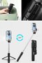 Self-Extending Selfie Stick with Built-in LED Light and Remote Control, Desktop Tripod (Lisinya) LSELDR06 - 8