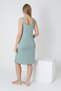 Lace Detailed Dressing Gown V-Neck Midi Length Maternity and Postpartum Nightgown Set - 7