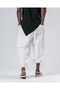 Men's White Loose Fit Jogger Sweatpants with Elastic Waist and Cuffs Hzl24S-Mxc8989-311 - 3
