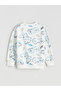 Lcw Kids Ecru Printed Boys' Sweatshirt and Sweatpants Set of 2 - 3