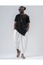 Men's White Loose Fit Jogger Sweatpants with Elastic Waist and Cuffs Hzl24S-Mxc8989-311