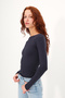 Long Sleeve Basic Blouse B1846 - 4