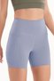Women's High Waist Tummy Control Double Pocket Biker Shorts Short Sports Leggings 7109
