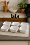 Kavi Square Bowl Set of 6 - 12X12 Cm, Melamine, Break-Resistant Soup, Salad, and Dessert Bowl - 2