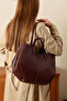 Luxury Shoulder Bag with Buckle and Puppy - 4