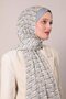 Gray Zigzag Pattern Club Shawl
