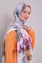 Gray Batik Pattern Twill Shawl - 3