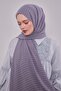 Gray Striped Cazz Shawl - 3