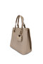 Women's Faux Leather Taupe Shoulder Bag - 2