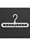 White 9-Eye Convertible Smart Hanger |   Foldable, Multi-Functional Closet Organizer - 2