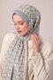 Gray Zigzag Pattern Club Shawl - 2