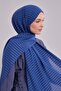 Blue Striped Cazz Shawl