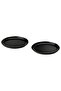 2025 Side plate, black, 18 cm
