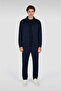 Men's Woven Cotton Nylon Zipped Sweatshirt - 4