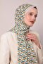 Beige Zigzag Pattern Club Shawl