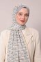Gray Zigzag Pattern Club Shawl - 3