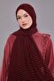Purple Striped Cazz Shawl - 2