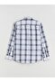 Regular Fit Long Sleeve Plaid Dobby Men's Shirt (W5) - 6