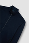 Men's Woven Cotton Nylon Zipped Sweatshirt - 5