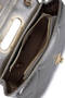 Women's Faux Leather Metallic Shoulder Bag - 3
