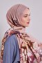 Dried Rose Rose Pattern Cotton Shawl