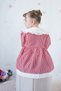 Baby Girl Dress Gingham Cherry Red Birthday Party Wedding Special Occasion Girls' Casual Dress - 5