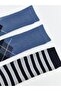 Patterned Boys' Towel Socks 3-Piece (W5) - 3