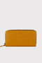 Genuine Leather Mustard Color Handbag with Phone Compartment Money Portfolio 100% Handmade - 2