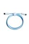 Type c to type c macaron braided cable + blue + 1 meter