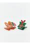 New Year's Themed Girl's Hair Clip Set of 2 (W5) - 2