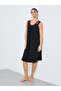 Front Pintuck Shoulder Lace Detail Slip Dress