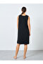Front Pintuck Shoulder Lace Detail Slip Dress - 4