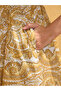 Yellow All Over Print Mini Dress - 6