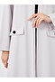 Front Open Abaya with Mock Flap Pockets - 4
