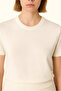 Ecru Round Neck Women's Sweater - 2