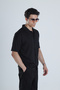Men's Black Casual Hawaiian Shirt - 3
