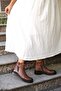 2533 Genuine Leather Rubber Detailed Low Heel Zippered Women's Boots - 3