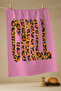 Party Time - Colorful Printed Set of 4 40X60 Kitchen Towels, Dish Cloths - 7
