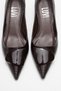 Briana Brown Striped Buckle Women's Heeled Shoes - 2