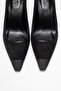 Rona Black Suede Matte Toe Women's Heeled Shoes - 2