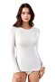 Women's Cotton Lycra Long Sleeve Combed Cotton 2-Piece Undershirt L6K0K2T3Ka - 3