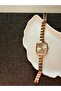 Retro Minimal Metal Strap Vintage Women's Wristwatch - 8