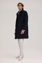 Navy Blue Comfort Fit Baby Collar Wool Coat
