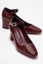 Women's Heeled Shoes Bordo Patent Leather