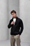 Marcel Regular Fit Zippered Pocket Three-String Drawstring Men's Sweatshirt - Black - 2