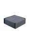 Coasters, Set of 6, Desktop Square Cup Coaster, Vegan Faux Leather, 11X11 Cm., Navy Blue